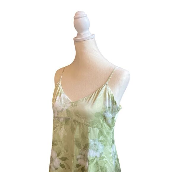 Wayf Mella Floral Cocktail Maxi Dress Satin Feel “Celery Bouquet” NWD US M - Picture 6 of 13